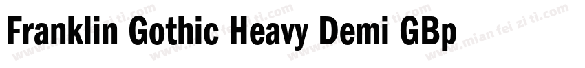 Franklin Gothic Heavy Demi GBpc字体转换